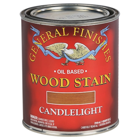 General Finishes 1 Qt Candlelight Wood Stain Oil-Based Penetrating Stain CLQT